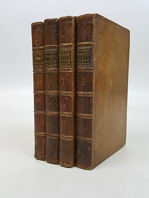 Seller image for A Poetical Translation of the Works of Horace, With the Original Text, and Critical Notes Collected from his Best Latin and French Commentators. In Four Volumes [subtitles The Odes and Carmen Seculare; The Satires of Horace; and The Epistles of Art and Poetry] for sale by Keoghs Books