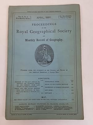 Bild des Verkufers fr Proceedings of the Royal Geographical Society and Monthly Record of Geography, Vol. II., No. 4., April, 1880 zum Verkauf von Keoghs Books