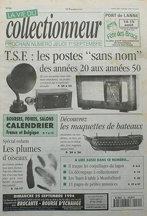 La vie du collectionneur - Numéro 64 du 4 Aout 1994