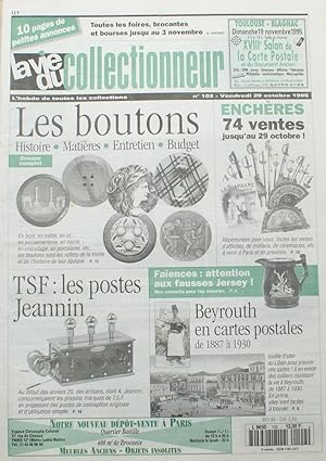 Image du vendeur pour La vie du collectionneur - Numro 102 du 20 Octobre 1995 mis en vente par Aberbroc