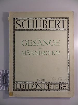 Chorwerke. Band II. Für Männerchor. In Partitur mit unterlegtem Klavier-Auszuge. Hrsg. von Alferd...