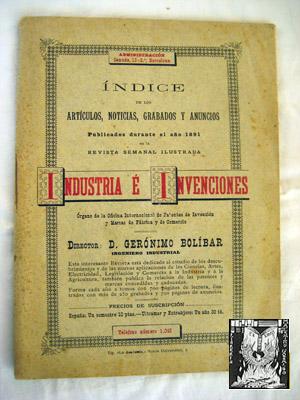 INDICE DE LOS ARTÍCULOS, NOTICIAS, GRABADOS Y ANUNCIOS Publicados durante el año 1891 en la Revis...