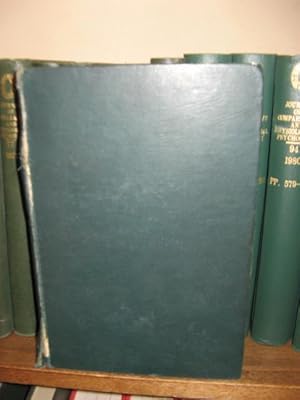 Journal of Comparative & Physiological Psychology, Volume 45, 1952