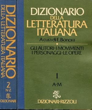 Imagen del vendedor de Dizionario della letteratura italiana. a la venta por Antiquariat am Flughafen