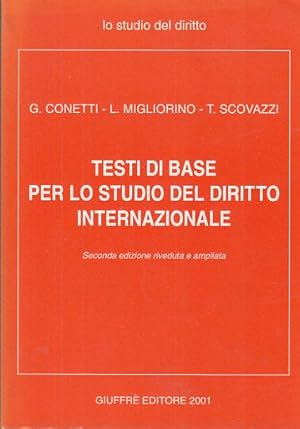 Immagine del venditore per TESTI DI BASE PER LO STUDIO DEL DIRITTO INTERNAZIONALE venduto da Arca dei libri di Lorenzo Casi