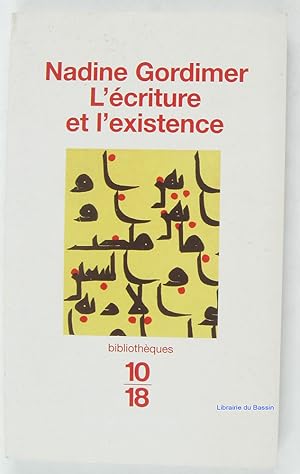 Image du vendeur pour L'criture et l'existence mis en vente par Librairie du Bassin