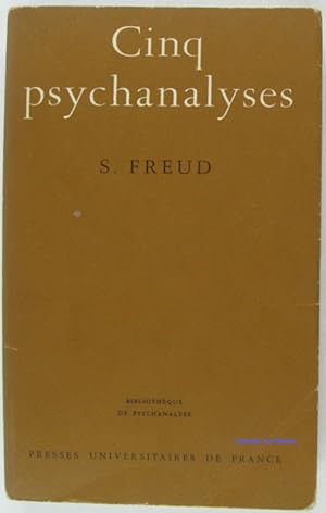 Seller image for Cinq psychanalyses for sale by Librairie du Bassin