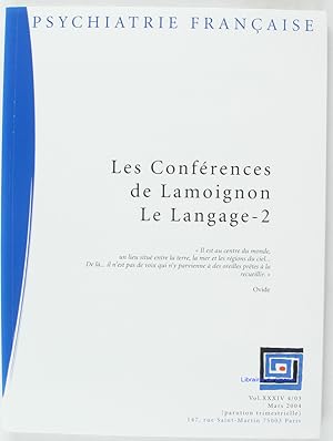 Image du vendeur pour Les Confrences de Lamoignon - Le Langage - 2 mis en vente par Librairie du Bassin