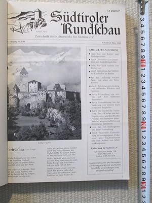 Südtiroler Rundschau : Zeitschrift des Kulturwerks für Südtirol e.V. [15. - 18. Jahrgang (1986-19...