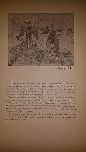 Luigi Bartolini; testo per la pittura: Nino Bertocchi; per l'acquaforte: C. A. Petrucci