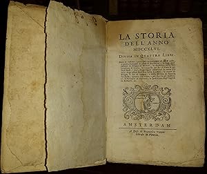 La storia dell'anno 1746 divisa in quattro libri. Dove si vedono i principali avvenimenti di ques...