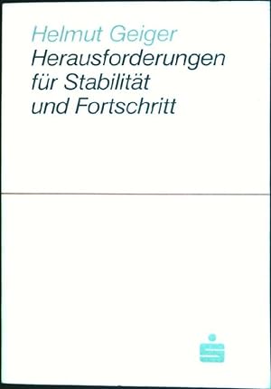 Immagine del venditore per Herausforderungen fr Stabilitt und Fortschritt venduto da books4less (Versandantiquariat Petra Gros GmbH & Co. KG)