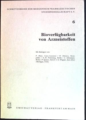 Bild des Verkufers fr Bioverfgbarkeit von Arzneistoffen Schriftenreihe der medizinisch-pharmazeutischen Studiengesellschaft e.V.; 6 zum Verkauf von books4less (Versandantiquariat Petra Gros GmbH & Co. KG)