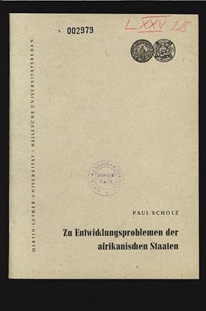 Seller image for Zu Entwitklungsproblemen der airikanisdien Staaten. Martin-Luther-Universitt - Hallesche Universittsreden. for sale by Antiquariat Bookfarm