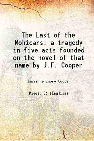 novel last of the mohicans novel last of the mohicans