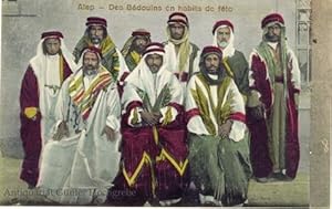 Imagen del vendedor de Carte postale. Alep - Des Bedouins en habits de fete. a la venta por Antiquariat Gnter Hochgrebe