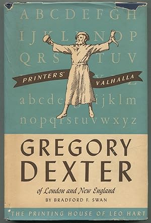 Imagen del vendedor de Gregory Dexter of London and New England, 1610-1700 a la venta por Between the Covers-Rare Books, Inc. ABAA