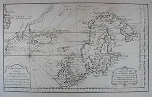 Zusammengezogene Karte des Nordmeeres zu der Beschreibung der Reisen des Hrn. Kerguelen an den Kü...