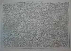 Umgebungen von Wadowice, Myslenice und Jordanów. Kupferstich-Karte v. Carl von Kummersberg, Bl. 1...