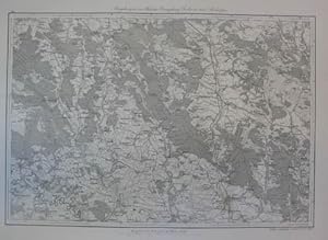 Umgebungen von Bobrka, Przemyslany, Chodorów und Rohatyn. Kupferstich-Karte v. Carl von Kummersbe...