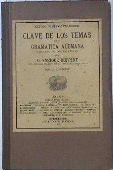 Seller image for Clave de los temas de la grramtica alemana for sale by Almacen de los Libros Olvidados