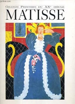 Bild des Verkufers fr HENRI MATISSE - GRANDS PEINTRES DU XXe SIECLE zum Verkauf von Le-Livre