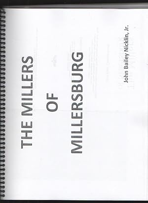 Image du vendeur pour The Millers of Millersburg mis en vente par Elder's Bookstore