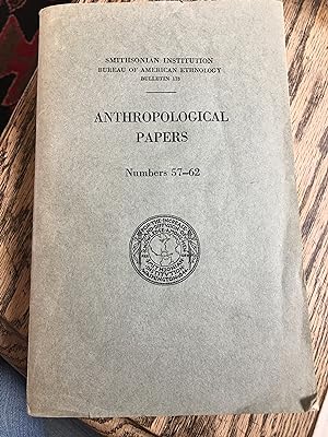 Seller image for Anthropological Papers No 57-62. BAE Bulletin No 173 for sale by Bristlecone Books  RMABA