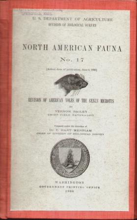 Immagine del venditore per NORTH AMERICAN FAUNA NO. 17 Revision of American Voles of the Genus Microtus venduto da Nick Bikoff, IOBA