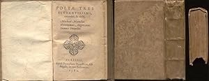Seller image for Poetae tres elegantissimi emendati & aucti - Michael Marullus - Hieronymus Angerianus - Ioannes Secundus for sale by Libri Antichi e Rari di A. Castiglioni