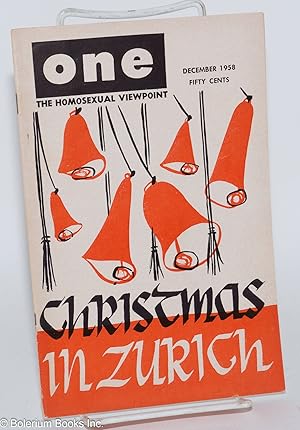 Imagen del vendedor de ONE Magazine; the homosexual viewpoint; vol. 6, #12, December 1958 ; Christmas in Zurich a la venta por Bolerium Books Inc.