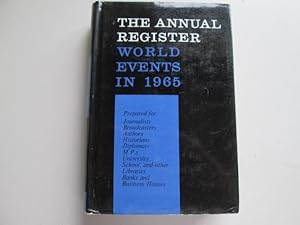 Seller image for The Annual Register World Events in 1965 for sale by Goldstone Rare Books