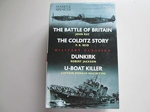 Imagen del vendedor de Military Classics, 4 Volumes: The Battle of Britain, The Colditz Story, Dunkirk, U-Boat Killer a la venta por Goldstone Rare Books