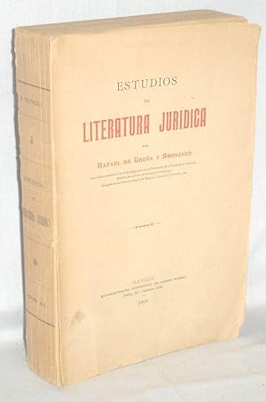 Seller image for Estudios de Literatura Juridica for sale by Alcuin Books, ABAA/ILAB