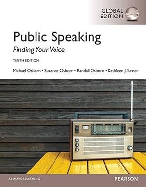 Seller image for INTERNATIONAL EDITION---Public Speaking: Finding Your Voice, 10th edition for sale by READINGON LLC
