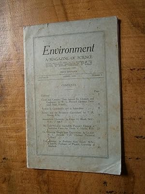 ENVIRONMENT: A Magazine of Science