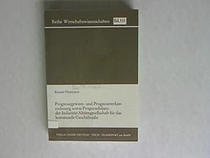 Bild des Verkufers fr Prognosegewinn- und Prognoseverlustrechnung sowie Prognosebilanz der Industrie-Aktiengesellschaft fr das kommende Geschftsjahr. Reihe Wirtschaftswissenschaften, Band 333. zum Verkauf von Antiquariat Bookfarm