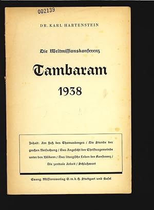 Bild des Verkufers fr Die Weltmissionskonferenz Tambaram 1938. zum Verkauf von Antiquariat Bookfarm