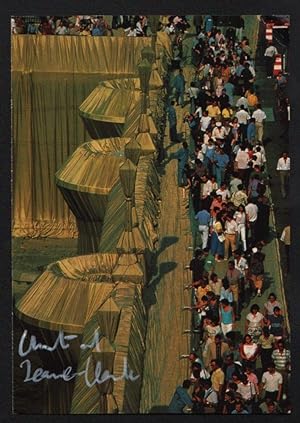 Seller image for The Pont Neuf Wrapped, Paris, 1975-85. Signed Postcard for sale by Fldvri Books