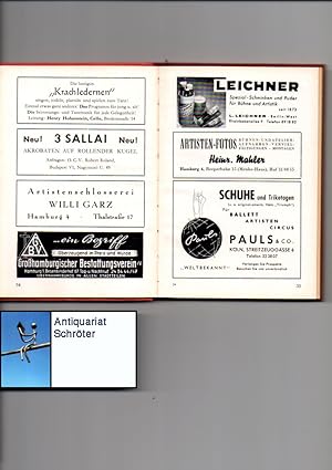 Der Städteführer der Artistik. 1957 - 1958. Ein Nachschlagewerk für Variete, Circus und Cabaret.