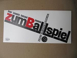 Zum Ballspiel. Handpressendrucke 1976 bis 1988. Werkstatt Rixdorfer Drucke. Holzschnitte - Typogr...