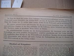 Artisten-Welt. Fachzeitschrift für Variete, Kabarett und Zirkus. Alleiniges Organ der Reichstheat...