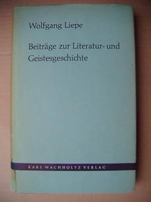 Seller image for Beitrge zur Literatur- und Geistesgeschichte. for sale by Antiquariat Schrter -Uta-Janine Strmer