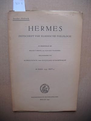 Lukrez 1,50. [Sonder-Abdruck aus:] Hermes. Zeitschrift für klassische Philologie. 68. Band. Heft 4.