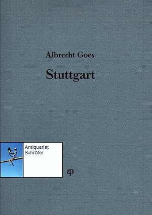 Bild des Verkufers fr Stuttgart. (Gedicht). Einblattdruck. zum Verkauf von Antiquariat Schrter -Uta-Janine Strmer