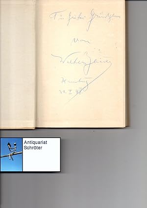 Perpendiek. Anekdotischer Gedichtszyklus. [signiert, signed, Widmung für Gustaf Gründgens].