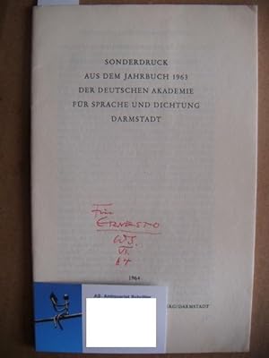 Der Umfang des Begriffes Literatur in der Antike. Sonderdruck aus dem Jahrbuch 1963 der Deutschen...
