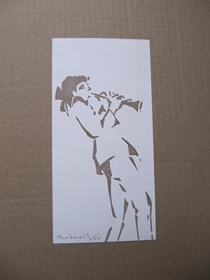 Bild des Verkufers fr Musiker. Linolschnitt. zum Verkauf von Antiquariat Schrter -Uta-Janine Strmer