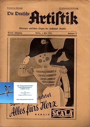 Die Deutsche Artistik. Alleiniges amtliches Mitteilungsblatt der Fachschaft Artistik. Vierter Jah...