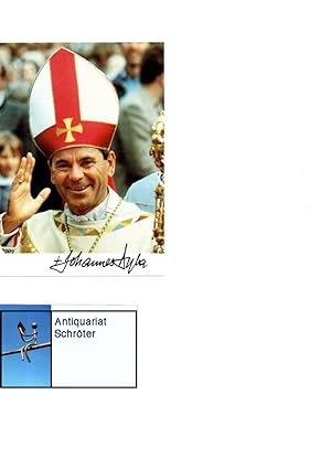 Farbige Porträtkarte. Von 1983 bist 2000 war er Erzbischof von Fulda.